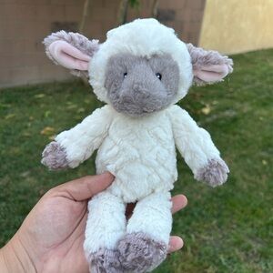Mary Meyer Plush Cream and Gray Lamb Stuffed Animal